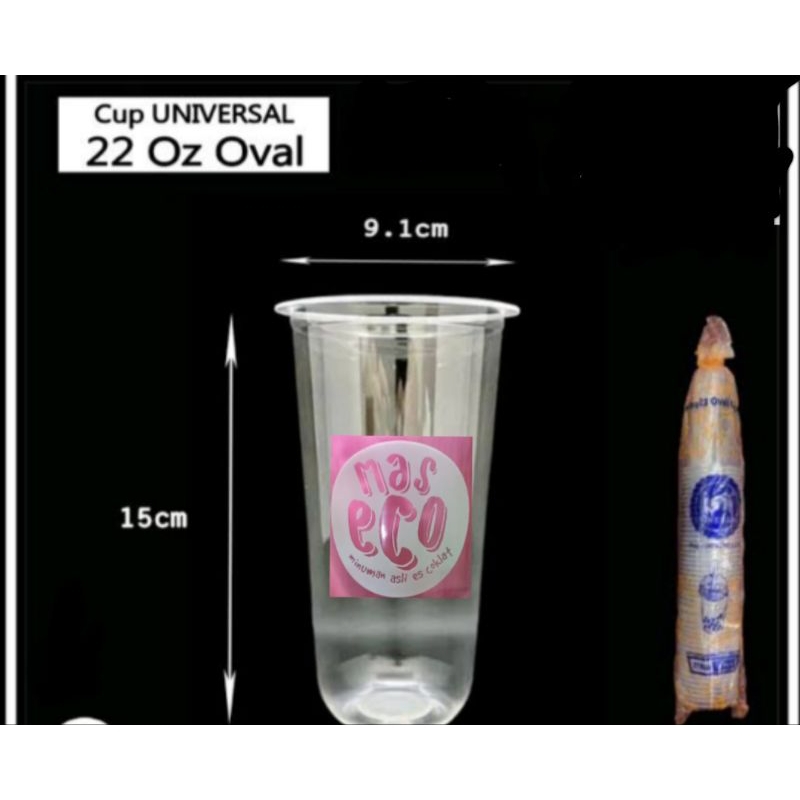 Sablon cup oval 22 oz 8 gram / sablon cup 22 oz oval