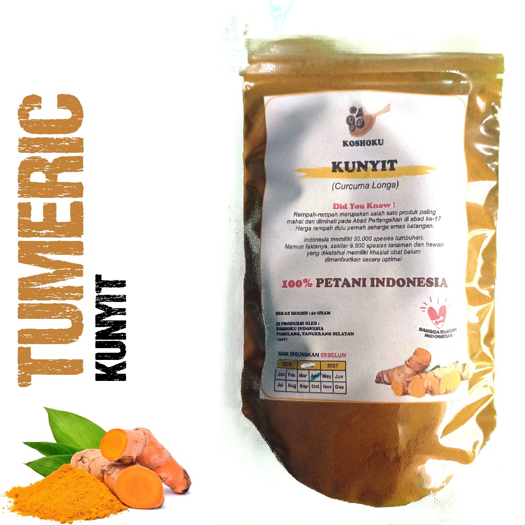 

Kunyit Bubuk 50 Gram Tanpa Campuiran Curcuma Powder