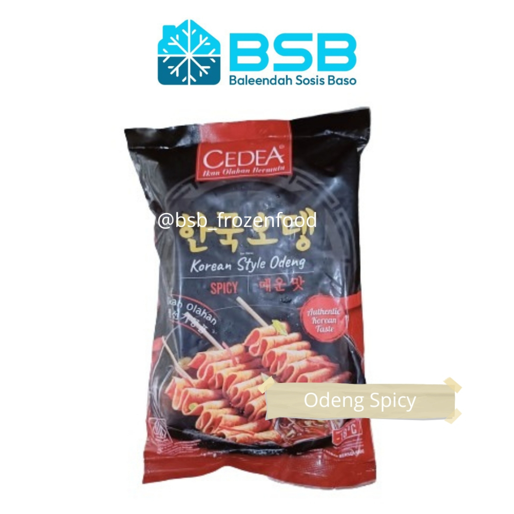 

Cedea Korean Odeng Spicy / Kue Ikan Korea Pedas / Ikan Olahan Frozen Food