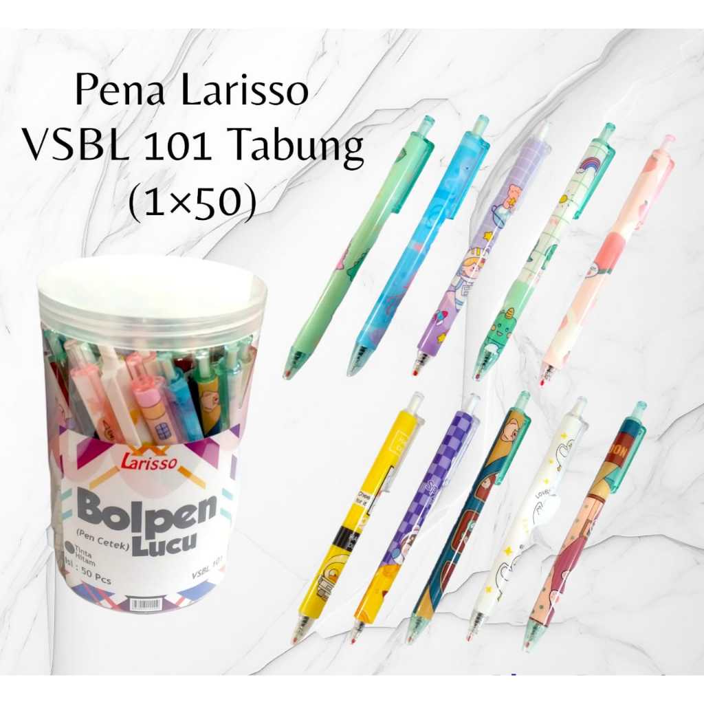

PENA GEL LARISSO TIKTAK / PENA LUCU KARAKTER (1X50)