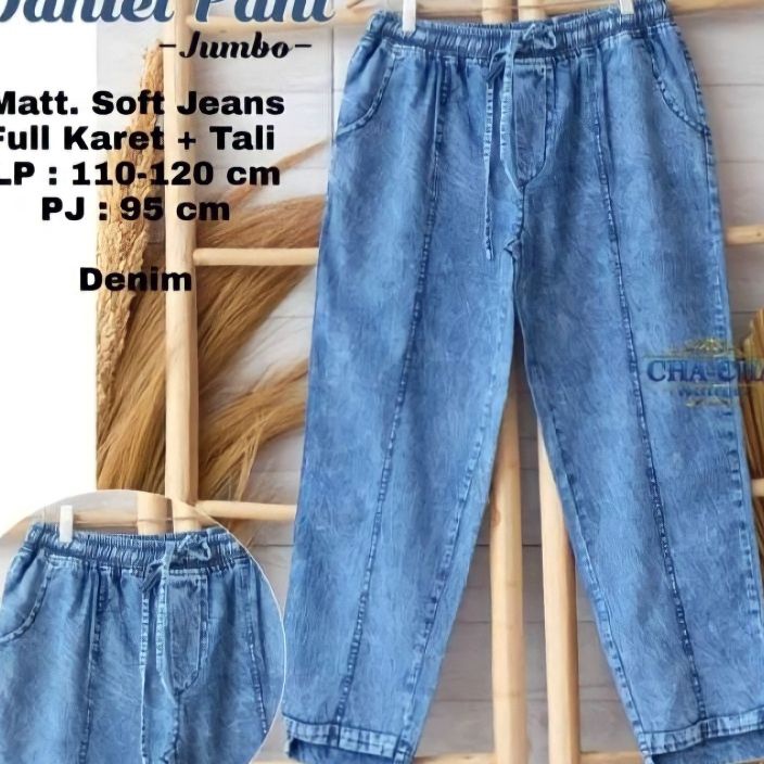 Hot TERLARISCELANA BAGGY PANTS JEANS DANIELS SUPER JUMBOCELANA JUMBOBELLA PANTS JUMBO JEANS LP 14CMJ