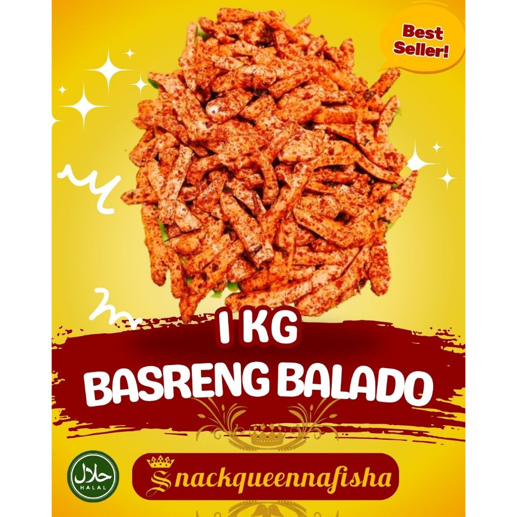 

Basreng pedas manis balado basreng stik daun jeruk isi 1 kg