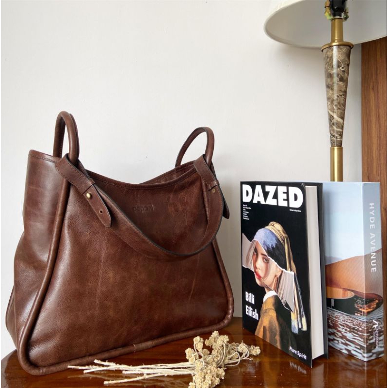 Pepari Leather Tas Wanita Kulit Sapi ToteBag PA - 148