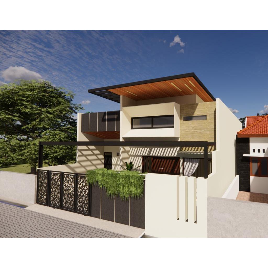 Desain facade rumah industrial free konsultasi