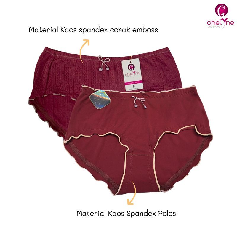 CD Wanita Q2004 Spandex Corak / NQ2021 Spandex Polos - Model Paha Neci - By Chelyne