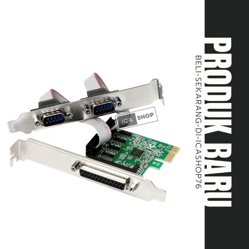 PCI EXPRESS COMBO MULTI I/O CARD (1 LPT DB25 port - 2 Serial DB9 port)