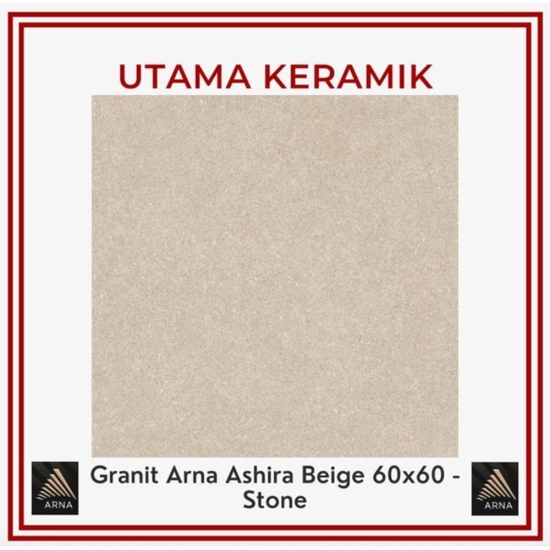 Granit Arna Ashira Beige Stone 60x60 - KW 1 - Granit Lantai Kasar