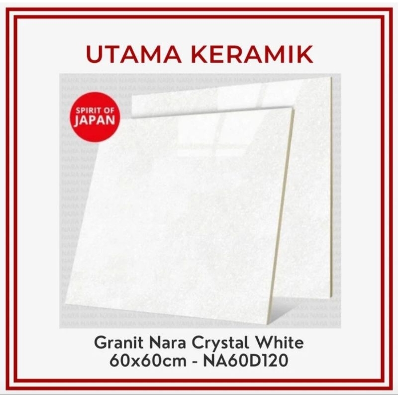 Granit Nara Crystal White 60x6p - Harga per 4 keping (per dus) - NA60D120 - Granit Lantai