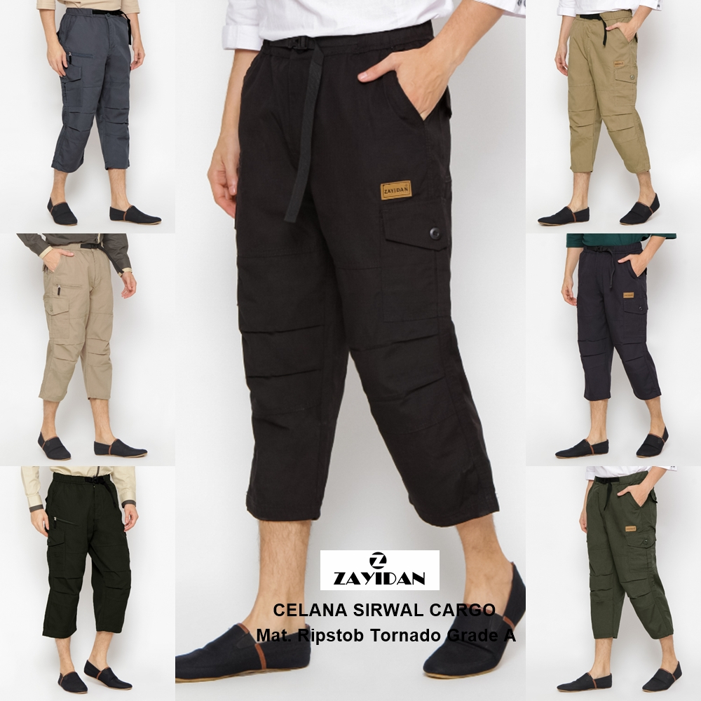 Celana Sirwal Zayidan Premium Cargo | Celana Panjang Pria Cargo By Zayidan