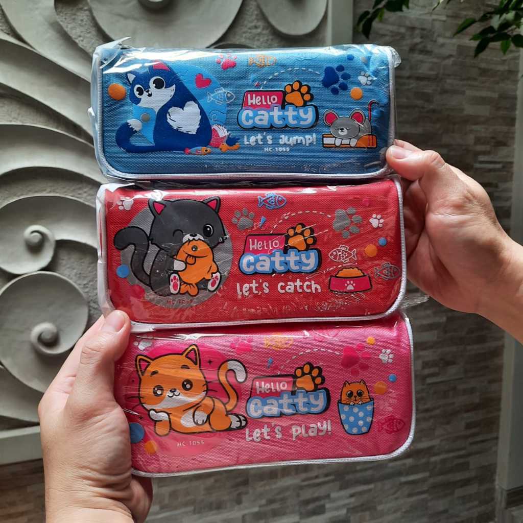 

[PCS] KOTAK PENSIL HC-1055 CATTY RESLETING / PENCIL CASE / TEMPAT PENSIL ANAK LUCU GAMBAR KUCING