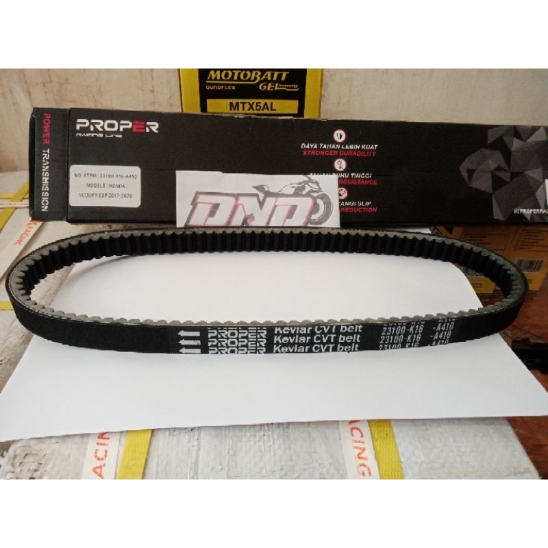 PROPER Vanbelt scoopy esp 2017-2020 (K16)/Vanbelt proper scopy vanbelt proper scoopy esp 2017-2020 (