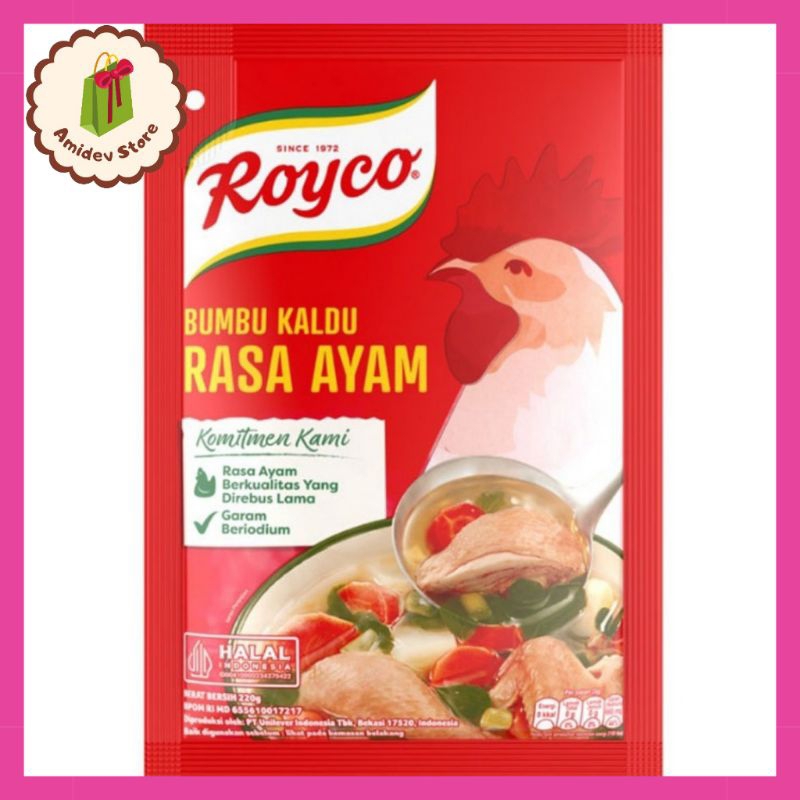 

Royco Bumbu Kaldu Penyedap Rasa Ayam 220 g