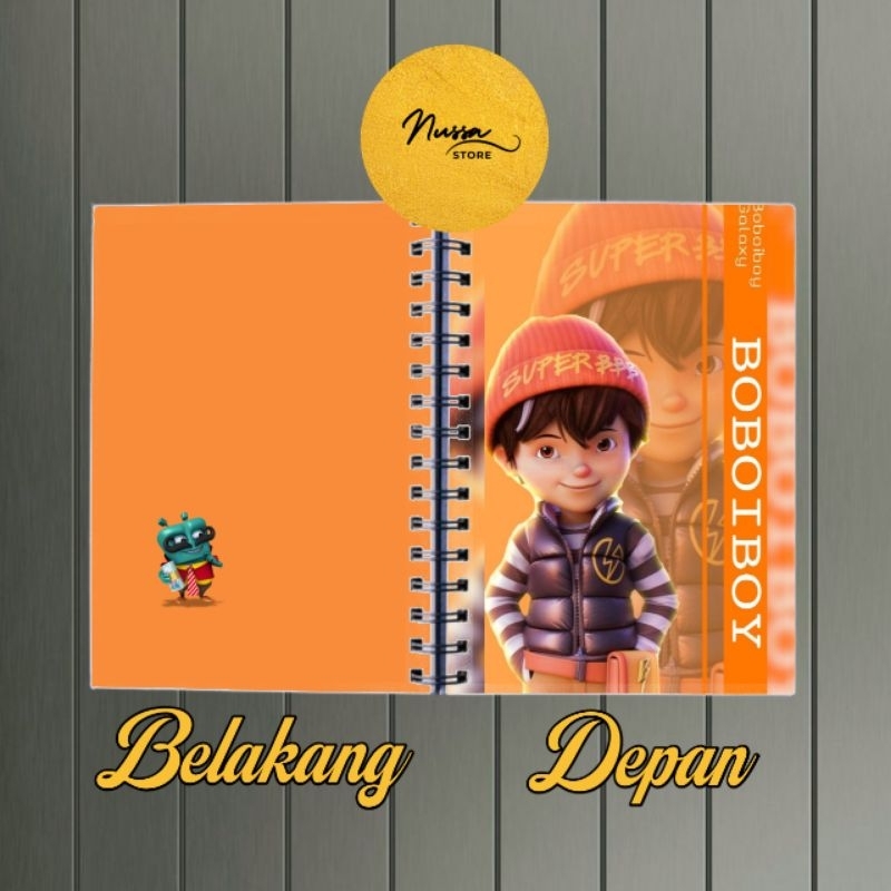 

Pocket NoteBook A5 Spiral Boboiboy Galaxy - Boboiboy, Gopal, Ying dan Yaya