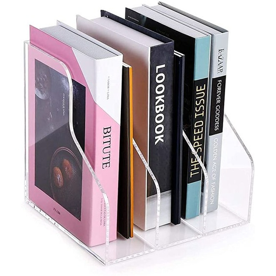 stand buku akrilik rak buku,penyimpanan buku akrilik bisa reques
