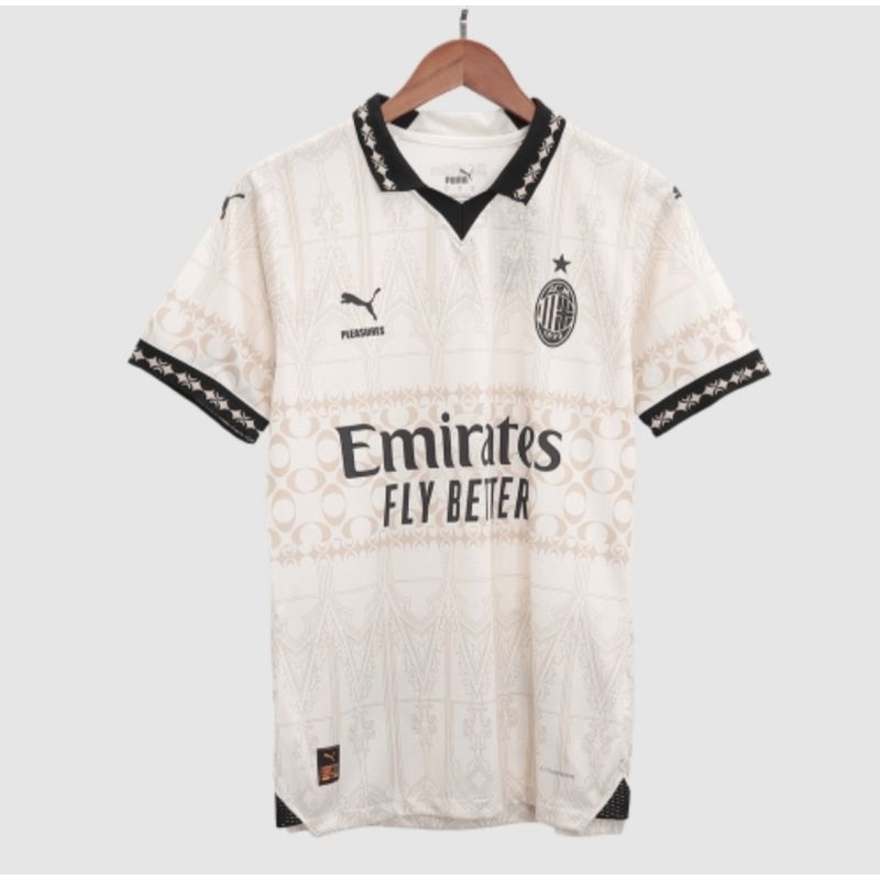 jersey bola pi ac.milan 4th special edition krem player issue