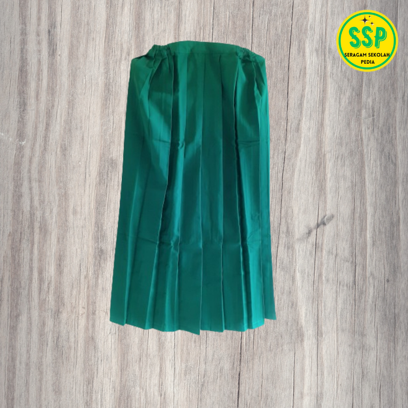 Rok Rempel Panjang Warna Hijau