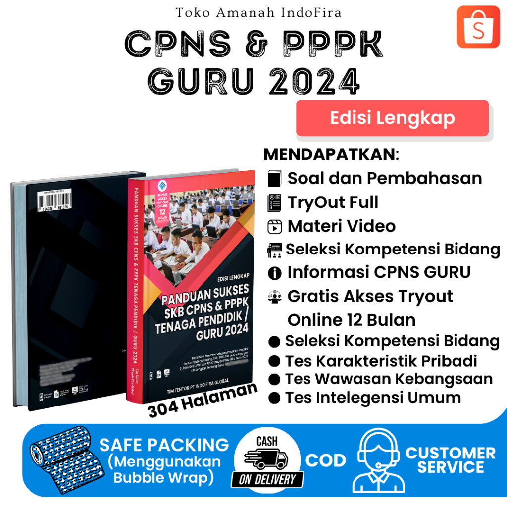 Buku Terbaru PANDUAN SUKSES SKB CPNS & PPPK TENAGA PENDIDIK/GURU 2024 (Edisi Lengkap + E-Learning)