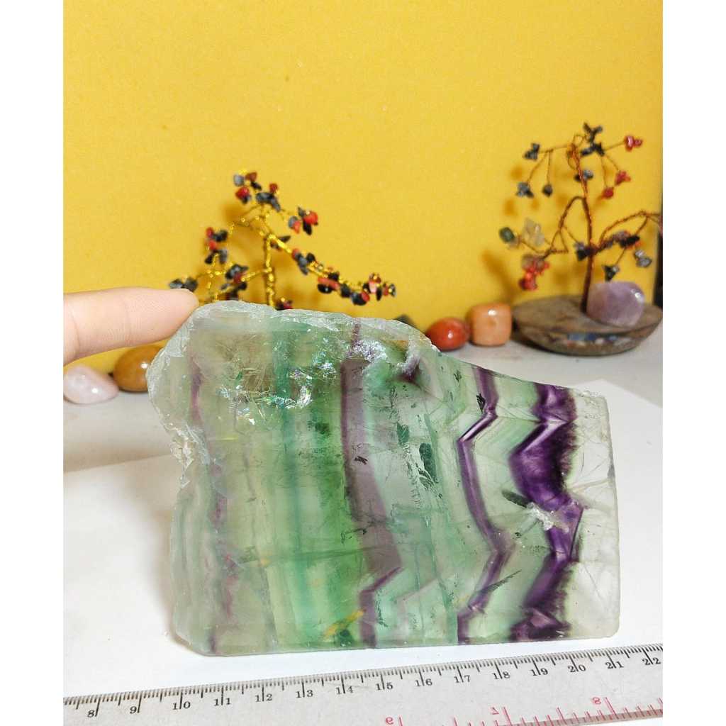 Natural Fluorite  Slice (1)