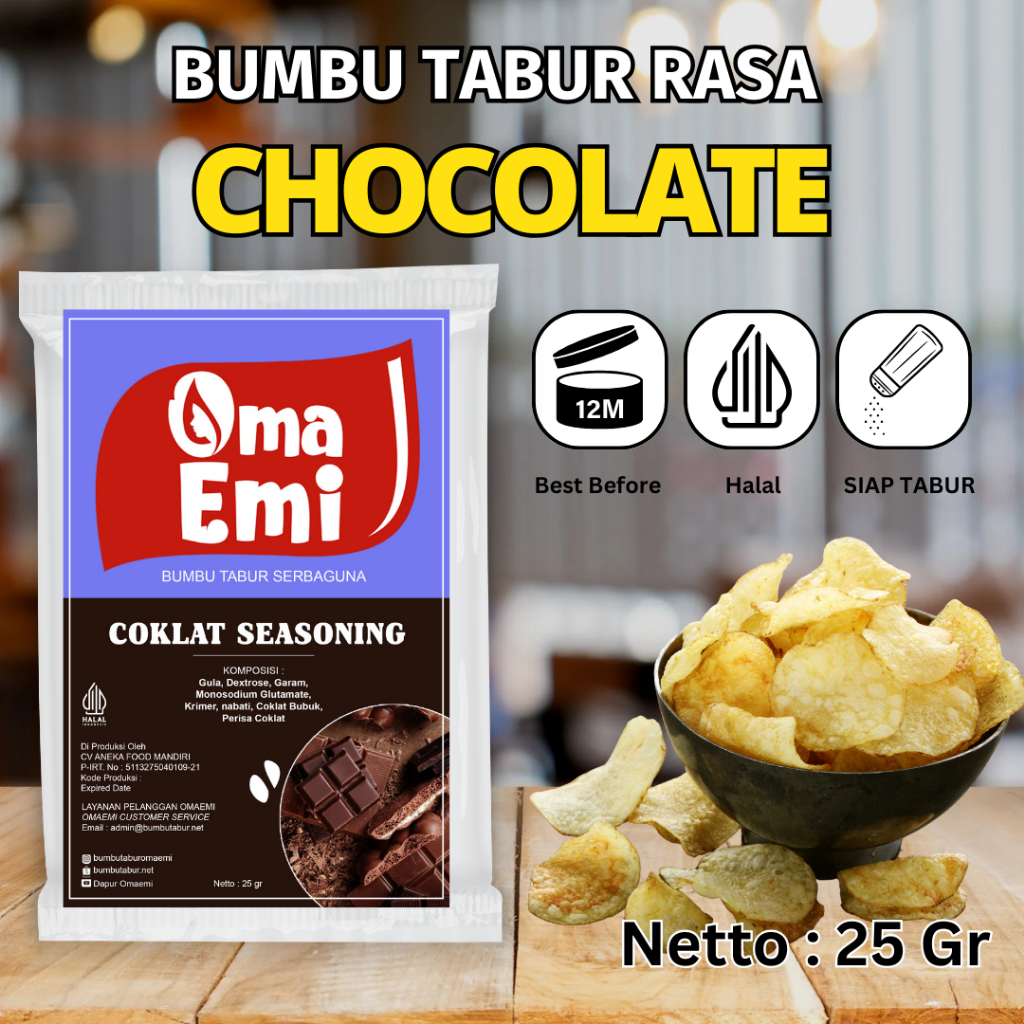 

Bumbu Serbaguna COKLAT/CHOCOLATE SEASONING 25gr/Bumbu Serbaguna Murah