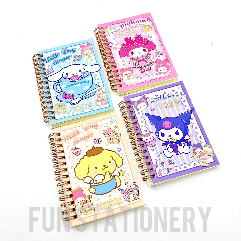 

(A6) NOTEBOOK SPIRAL 555-1 SANRIO / BUKU TULIS CATATAN / MEMO NOTEPAD