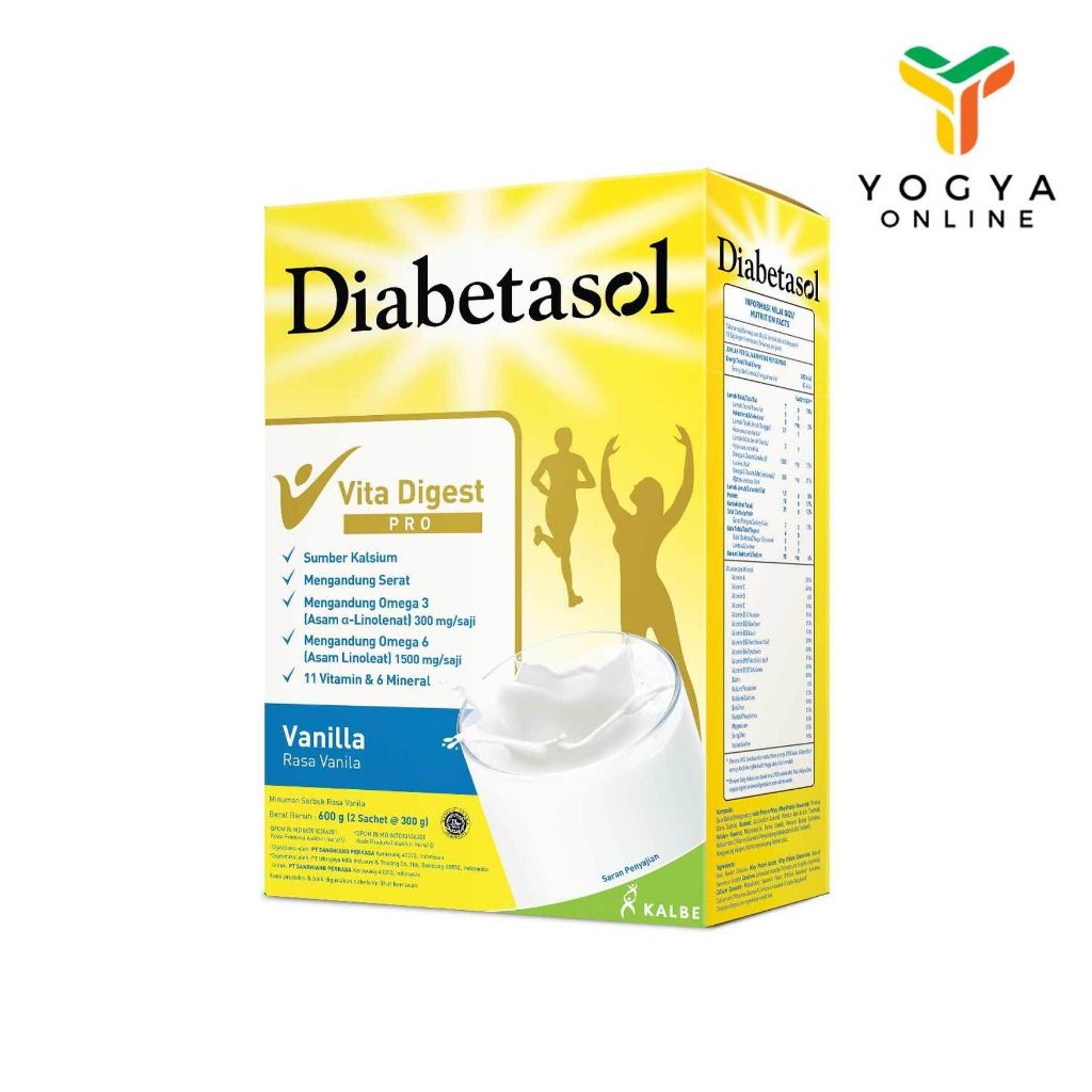 

Diabetasol Susu Untuk Penderita Diabetes Rasa Vanilla 600 Gr