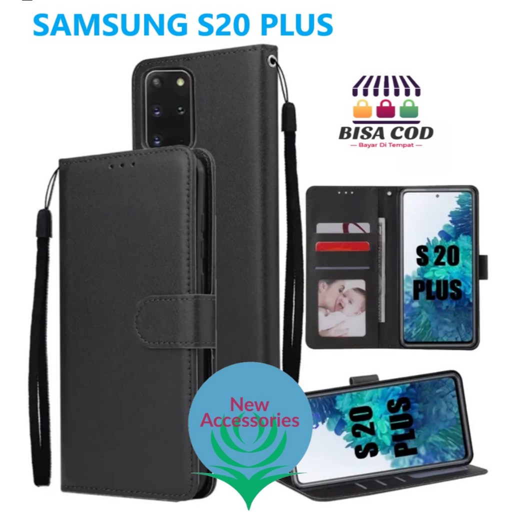 FLIP CASE SAMSUNG S20 PLUS LEATHER CASE FLIP COVER SARUNG DOMPET PREMIUM