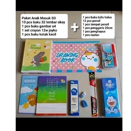 Paket Lengkap Anak Sekolah TK/SD Paket Alat Tulis Murah
