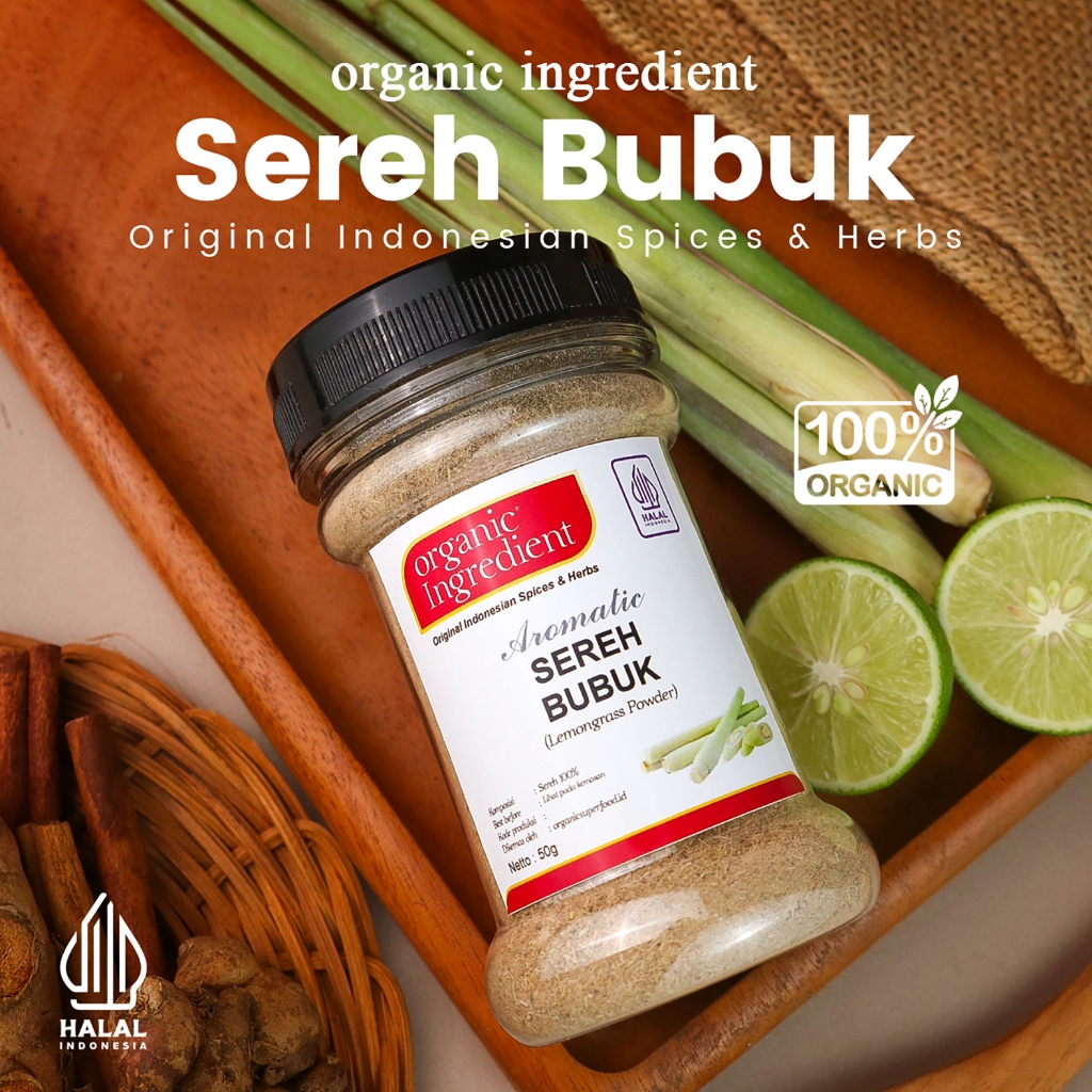 

Organic Ingredient Serai Bubuk Original Rempah Indonesia Bumbu Dapur