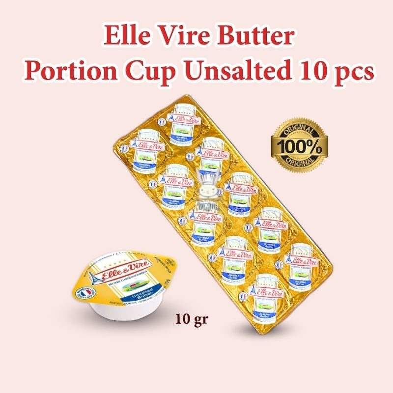 

Elle & Vire Butter Unsalted portion 10 x10g