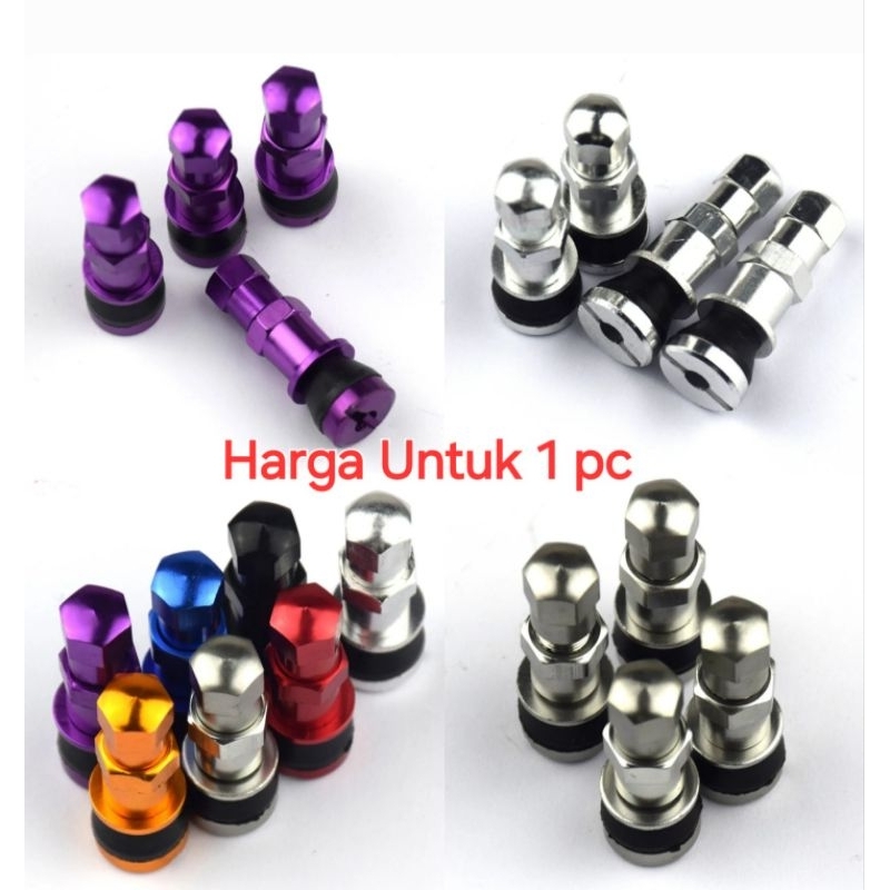 Pentil Tubeless Racing Alloy Pentil Tubles Warna TR416