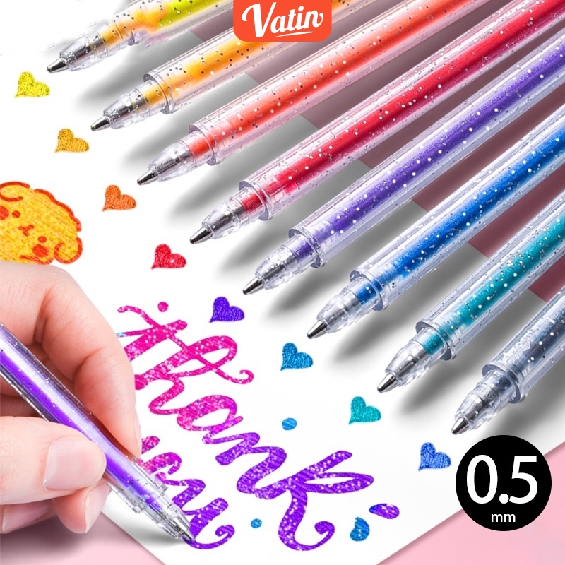 

Pulpen Warna Colorfull Shining Gelpen Pulpen Colorfull Gel Pen For Art Design-Vatin_Shop