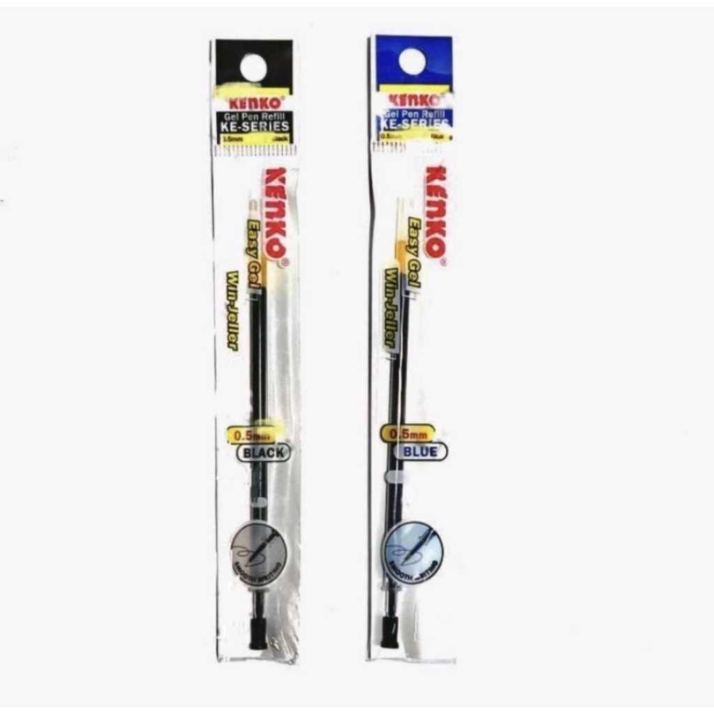

V2_(PER PCS) Kenko Pulpen / Refill Easy Gel 0,5 mm / Kenko Gel Pen Refill Easy Gel - KE Series 0,5 mm / Pen Kenko / Pena Kenko (Hitam & Biru)