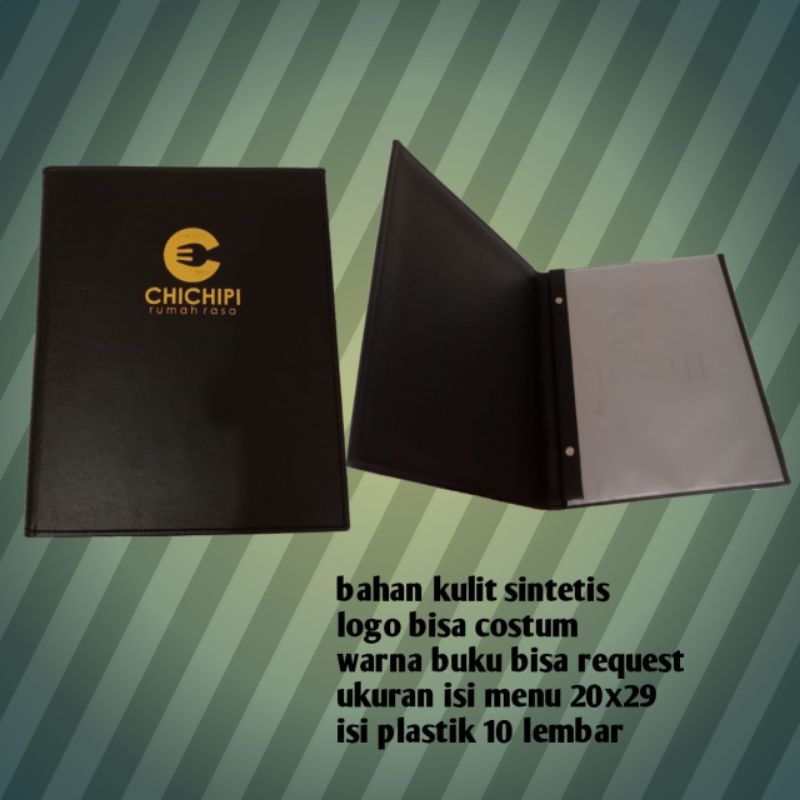 

cover menu cafe custom logo A4
