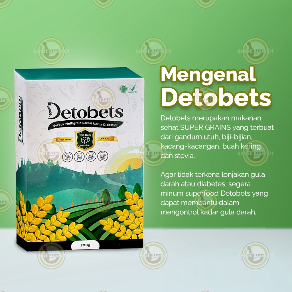

p4yu Detobets Makanan Sereal untuk Penderita Diabetes Super Low Fat Menurunkan Kadar Gula 200GRAM