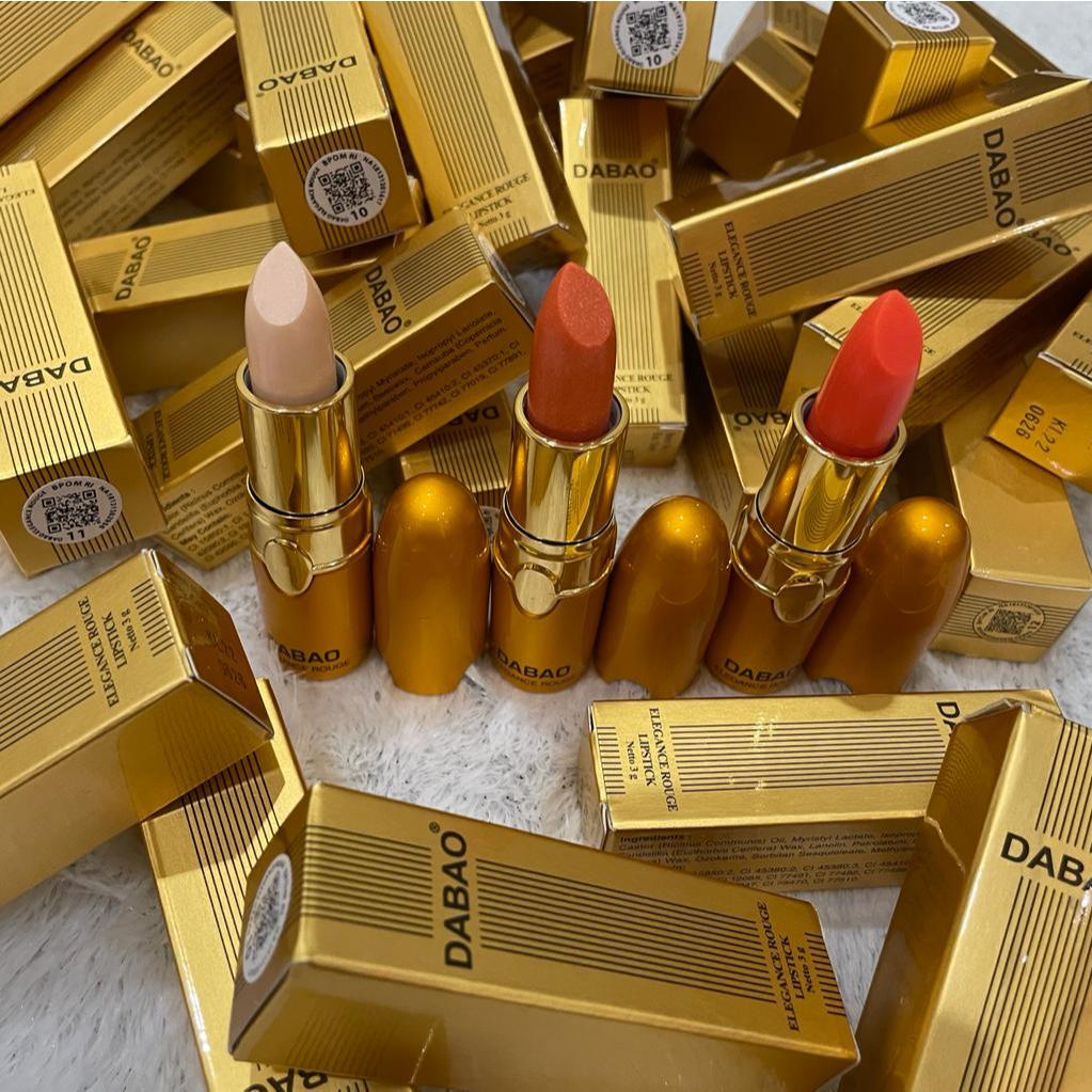 Lipstik DABAO Elegece Rouge Lipstik Gold BPOM ORIGINAL / Lipstik DABAO