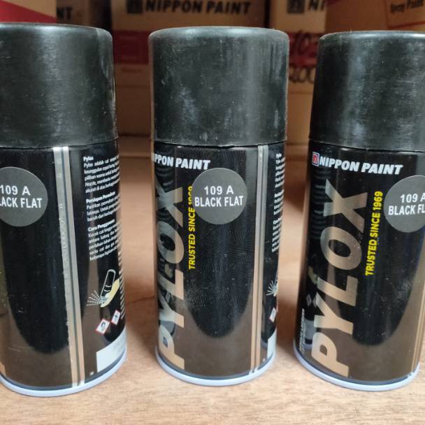 

KODE S5W CAT PYLOX BLACK FLAT 19A HITAM DOFF 3 CC NIPPON PAINT