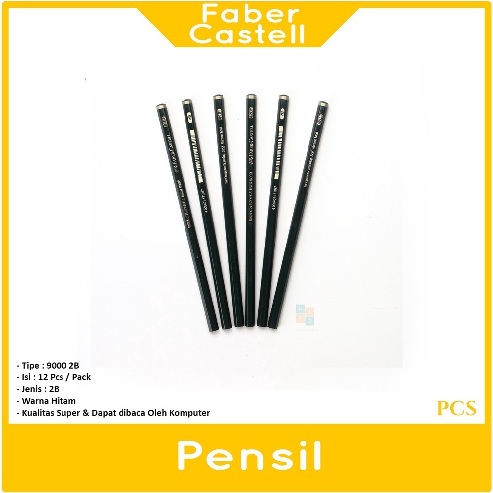 

FABER CASTELL Pensil Kayu 9 2B Varian Komputer Ujian LUSIN KODE S4B2