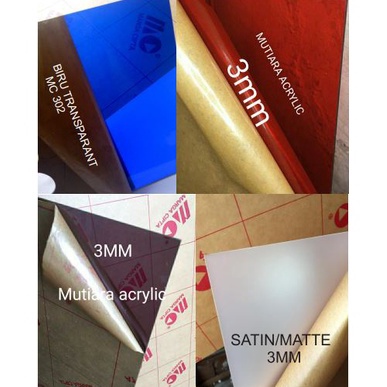 

Acrylic lembaranAkrilik warna transparan Rayben Ukuran A 3 beningAkrilik poster 42x3cm KODE D3G3