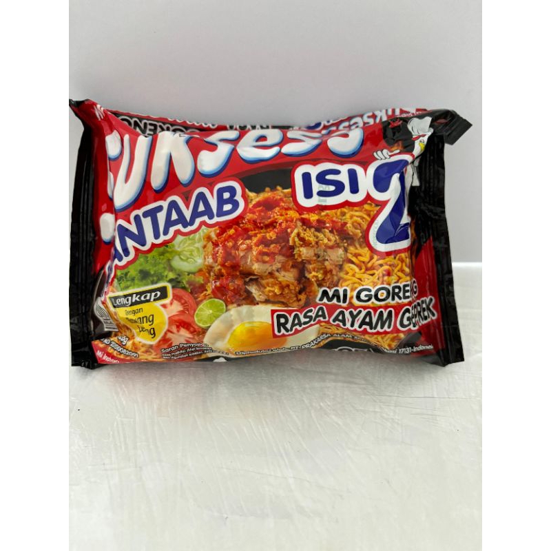 Mie sukses's isi 2 goreng ayam geprek