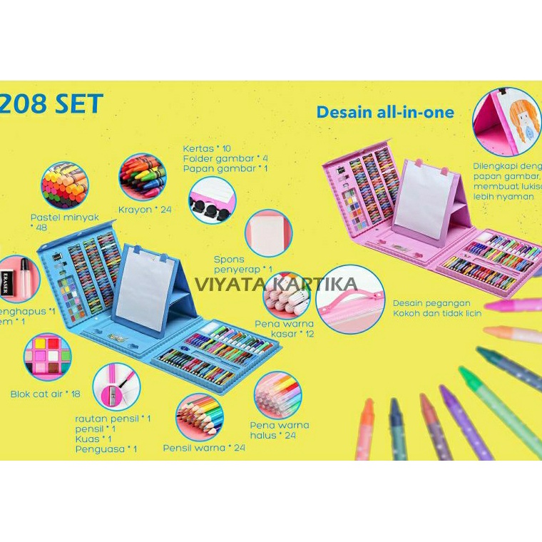 

crayon set 28 pcs krayon mewarnai alat menggambar melukis anak anak KODE I9D1