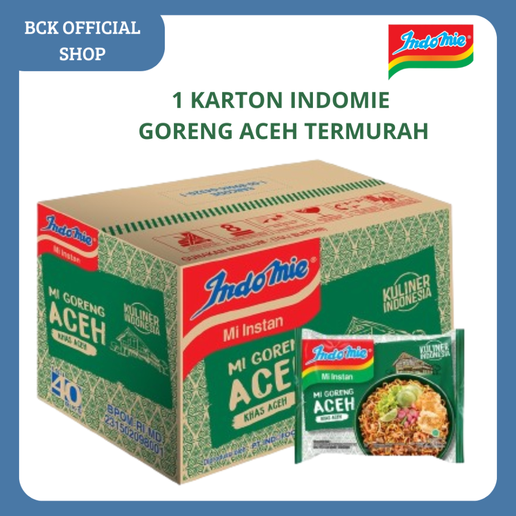 

1 Karton isi 40 pcs Indomie Goreng Aceh 90 gr