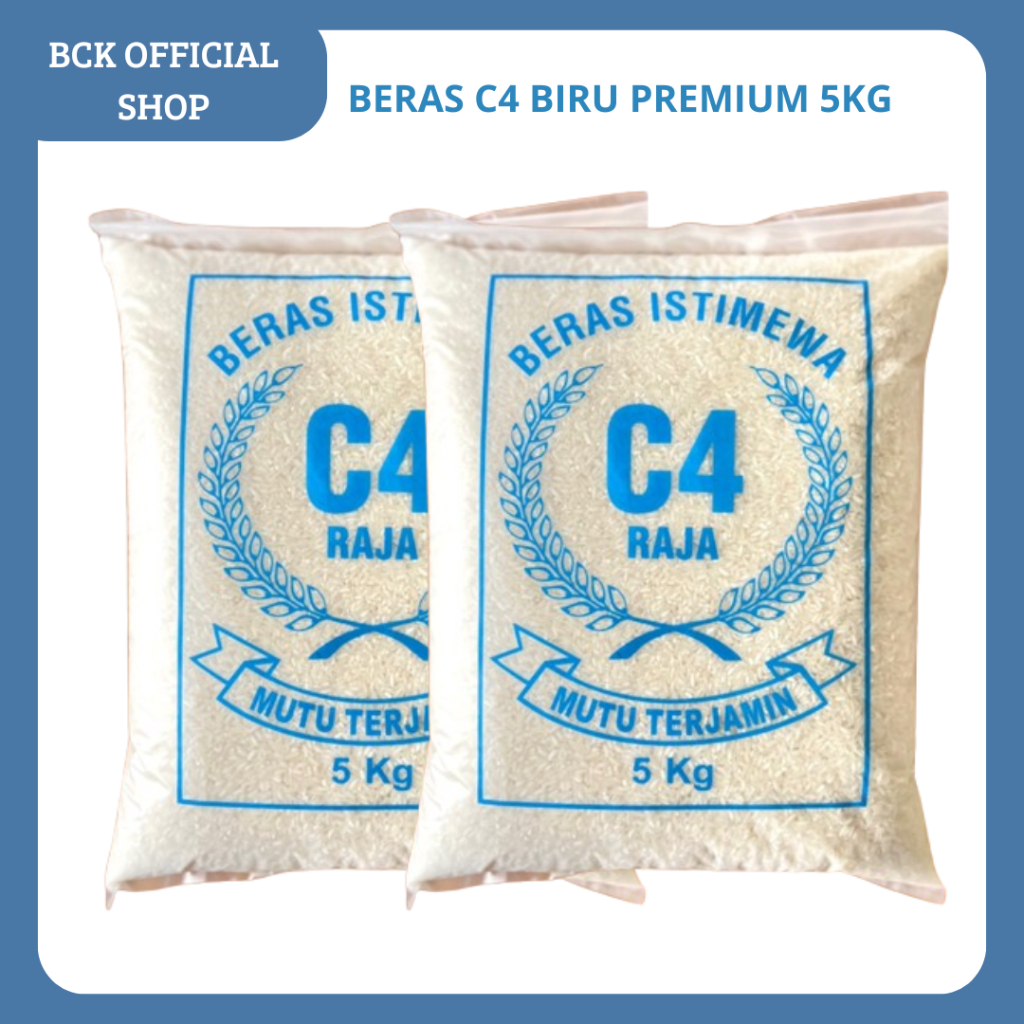 Beras C4 Biru 5 Kg Beras C4 Premium 5 Kg