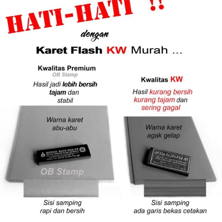 

KODE X9G7 Karet Stempel Flash 33cm x 15cm x 7mm