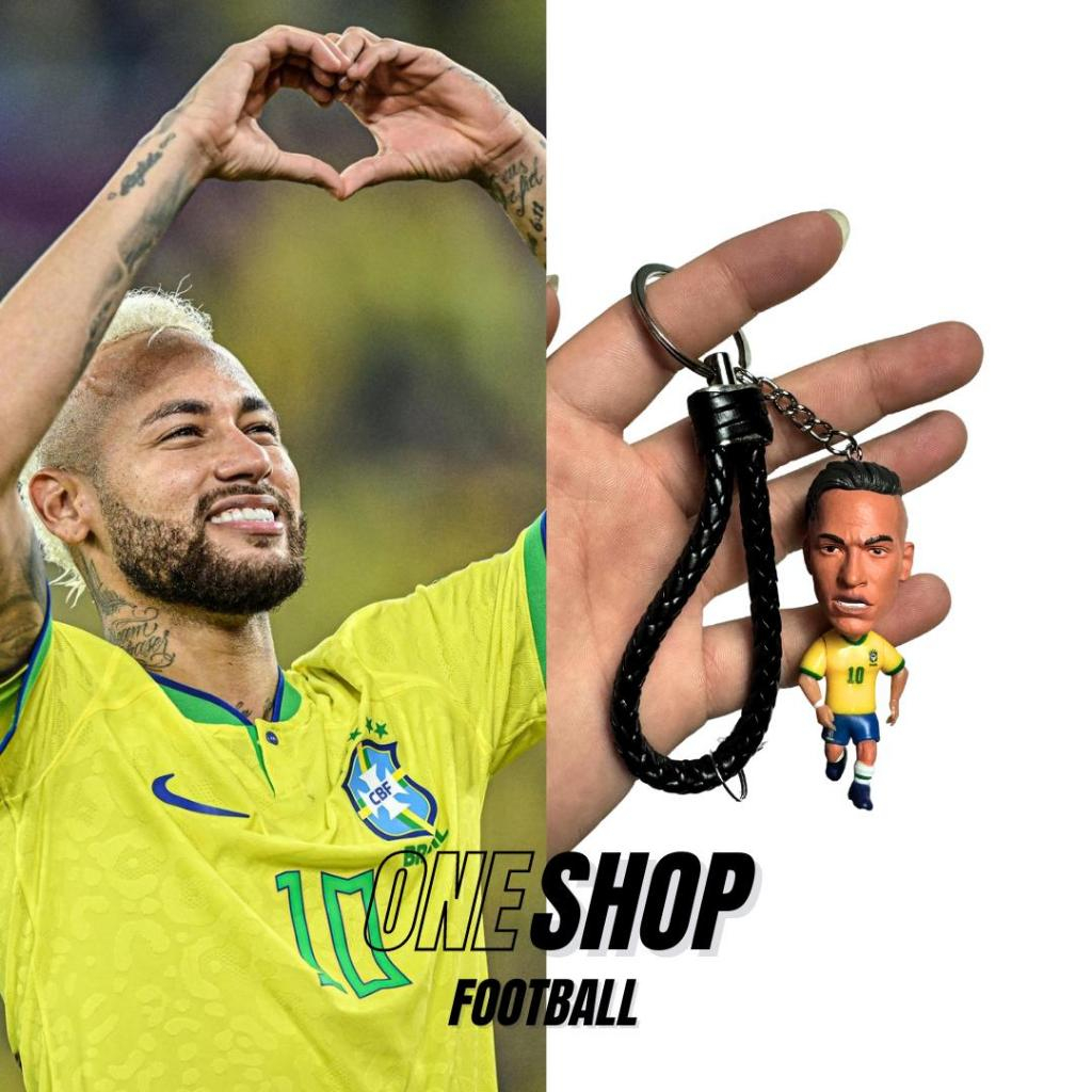 Gantungan Kunci Neymar Miniatur Mini Figure Pemain Bola Sepakbola