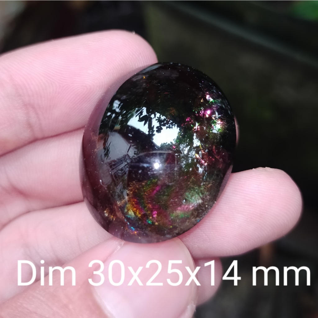 BATU KECUBUNG PELANGI HITAM JUMBO ASLI NATURAL cek batu lainnya yaman api wulung opal bacan permata 