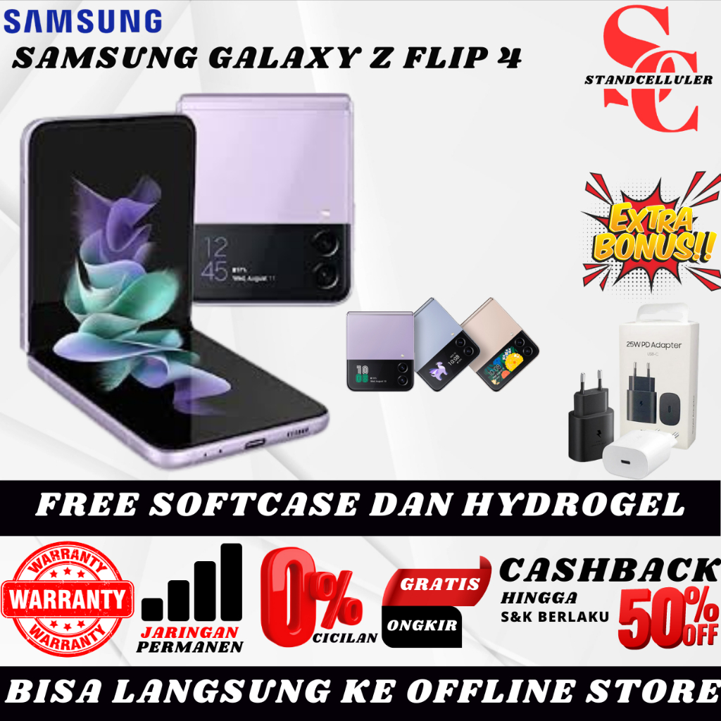 SEIN | Samsung Galaxy Z Flip 4 256GB 128GB Second Original Resmi Indonesia