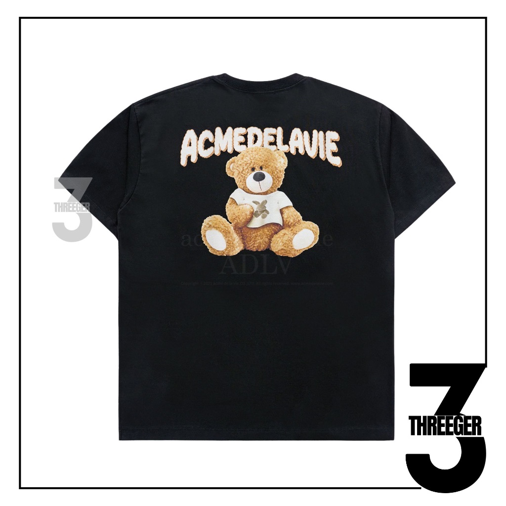 ADLV Rabbit T-shirt Bear Tee Black Original