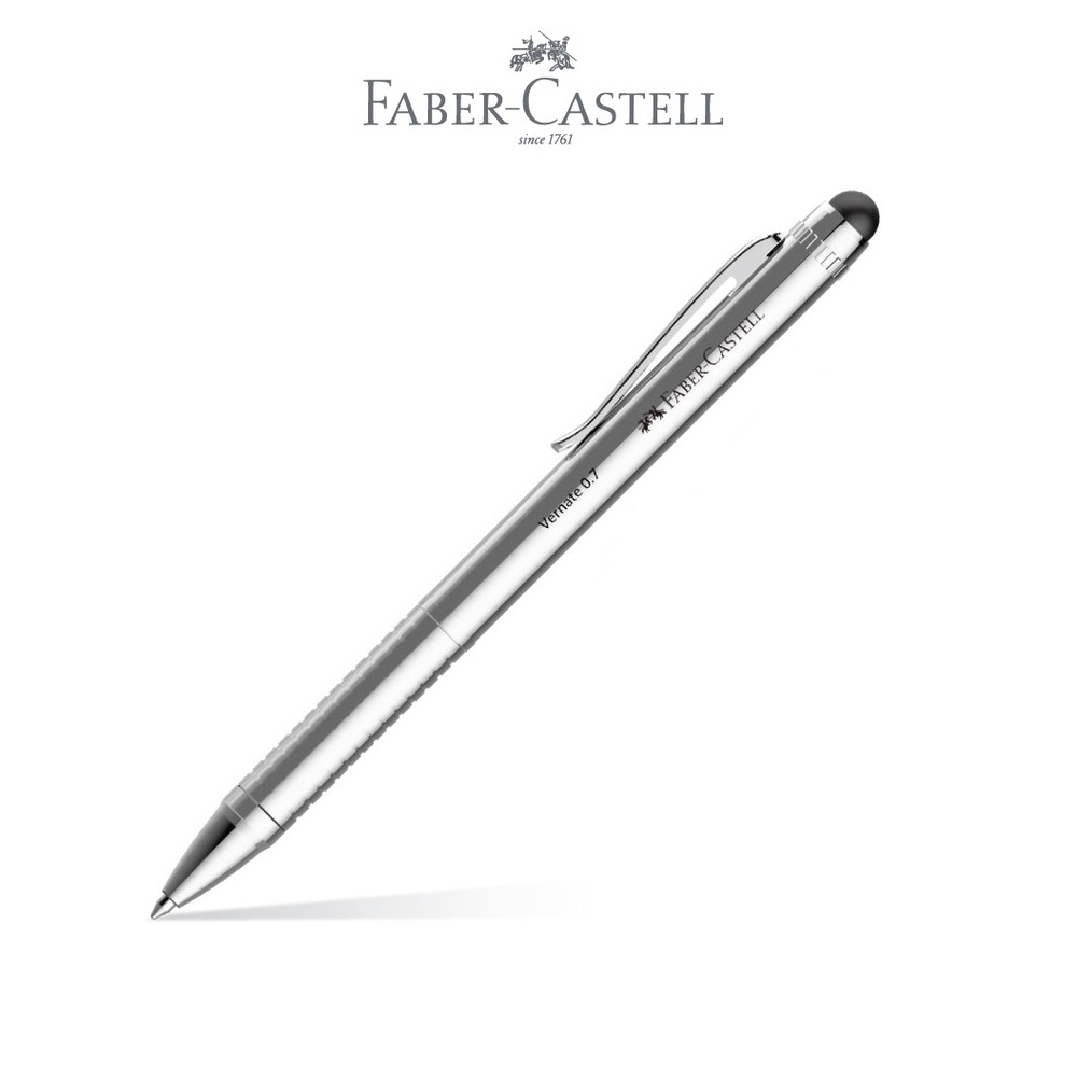 

KODE F5Y3 FaberCastell Stylus Pen Vernate Silver Metalic