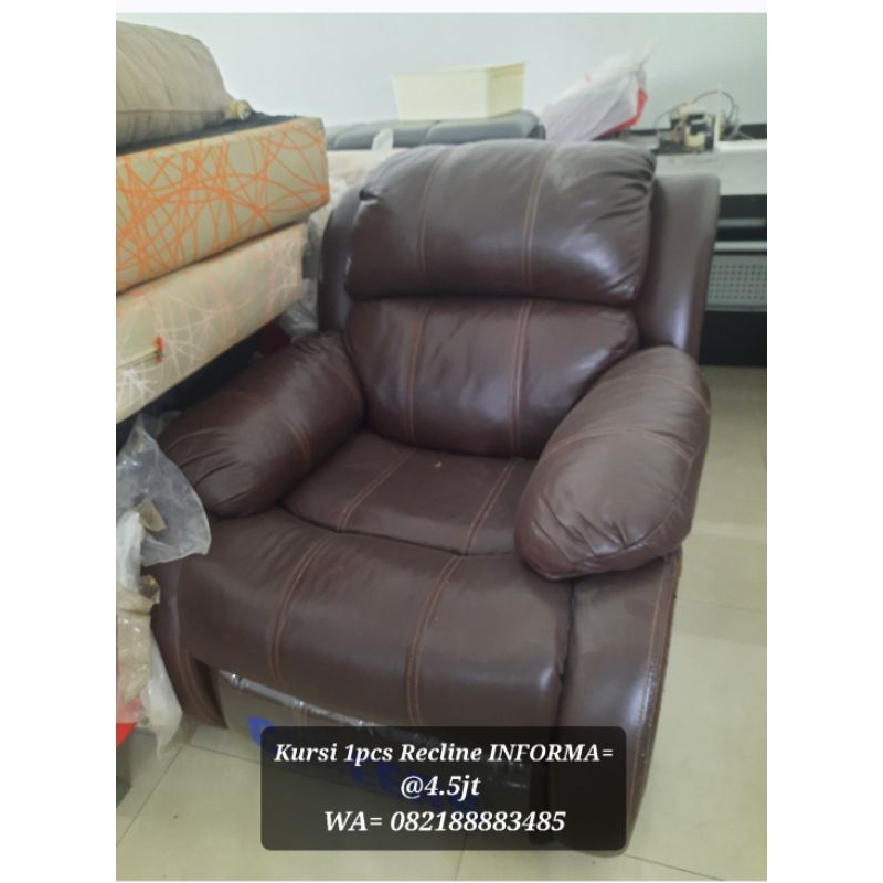 SOFA SINGLE INFORMA BROWN MEWAH THRIFT 95%OK
