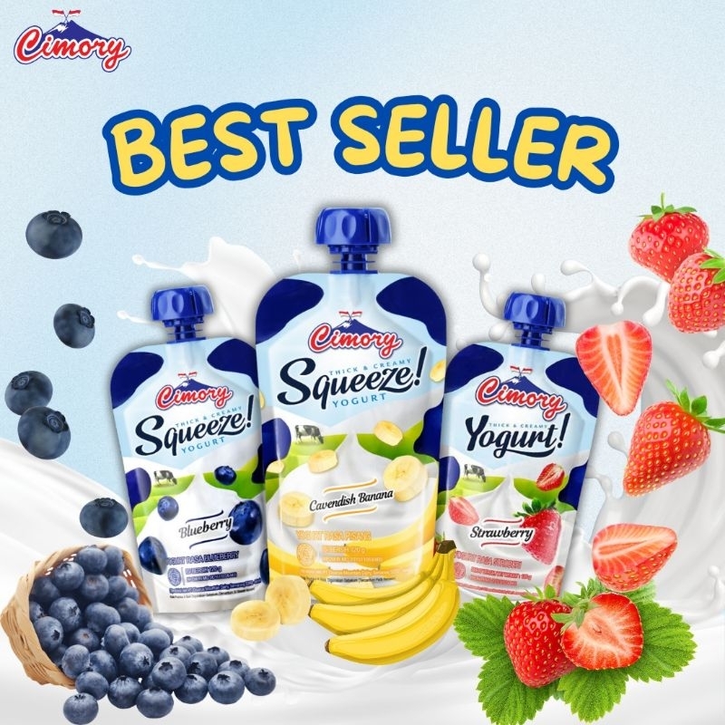 

‼️PAKET BEST SELLER CIMORY YOGURT SQUEEZE‼️